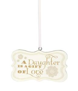 Daughter by Signs of Happiness - 3" x 1.75" Hanging Plaque