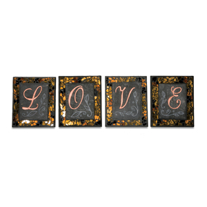 Love by Fragments - 4" x 3.375" Standing Letters