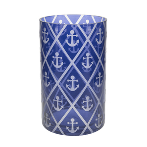Blue Anchor by Candle Decor - Jar Candle Holder
