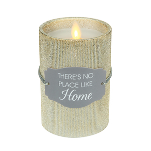 Home by Candle Decor - 4.75" Gold Glitter Realistic Flame Candle 