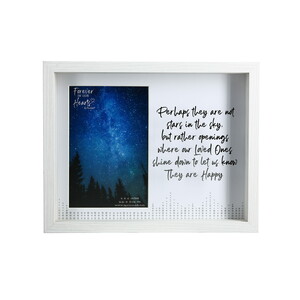 Stars by Forever in our Hearts - 9.5" x 7.5" Shadow Box Frame
(Holds 4" x 6" Photo)