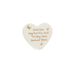 Loved Ones by Forever in our Hearts - 3.5" x 3" Heart Memorial Stone