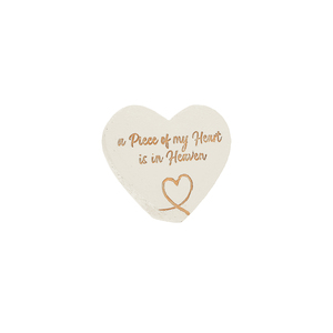 My Heart by Forever in our Hearts - 3.5" x 3" Heart Memorial Stone