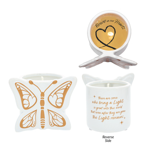 Light Remains by Forever in our Hearts - 8 oz 100% Soy Wax Reveal Butterfly Candle
Scent: Tranquility