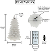 White Frosted Pine Tree by Pavilion Accessories - Graphic4