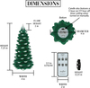 Green Frosted Pine Tree by Pavilion Accessories - Graphic4