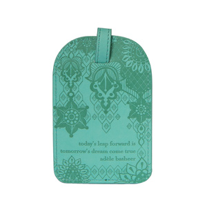 Tahitian Turquoise by Intrinsic - Gift Boxed Vegan Leather Luggage Tag