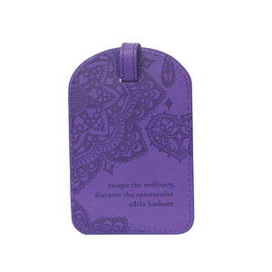 Violet by Intrinsic - Gift Boxed Vegan Leather Luggage Tag
