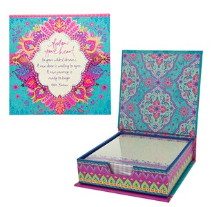 Follow Your Heart by Intrinsic - 5.25" x 5.25" x 1.75" Note Box