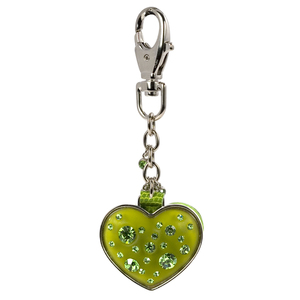 Peridot by Ava Collection - Heart Keychain w/Mirror