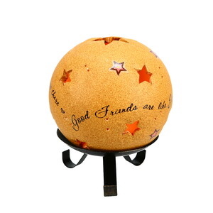 Good Friends by Comfort Candles - 5" Pierced Round Stars Candle Holder