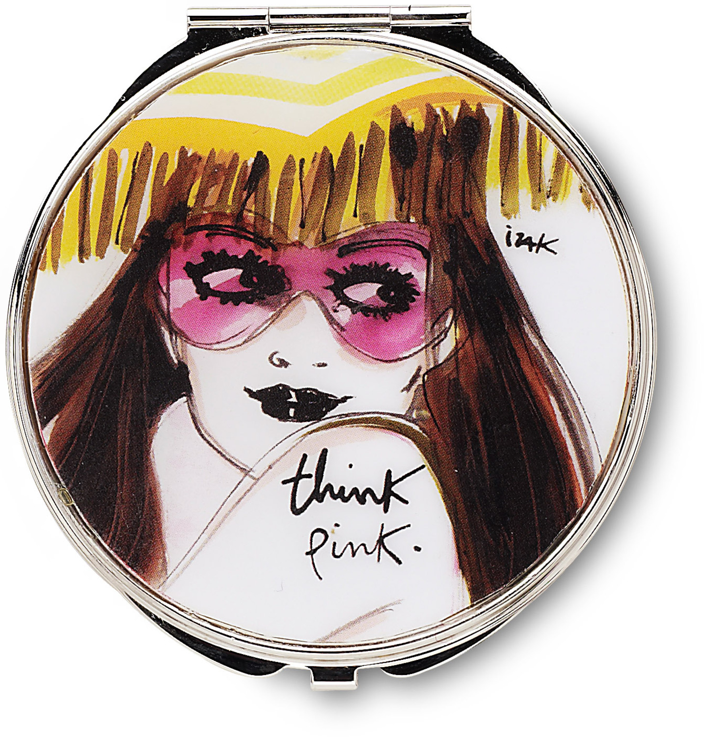 Think Pink by IZAK - Think Pink - 2.75" Compact Mirror