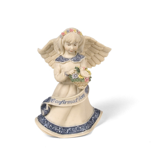 Confirmation Angel by Sarah's Angels - 4" Angel w/ Bird and Flowers