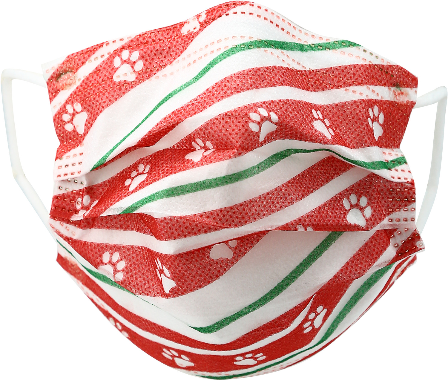 Holiday Paws by Pavilion Cares - Holiday Paws - Kid's Disposable 3-Layer Face Mask
(Set of 7)