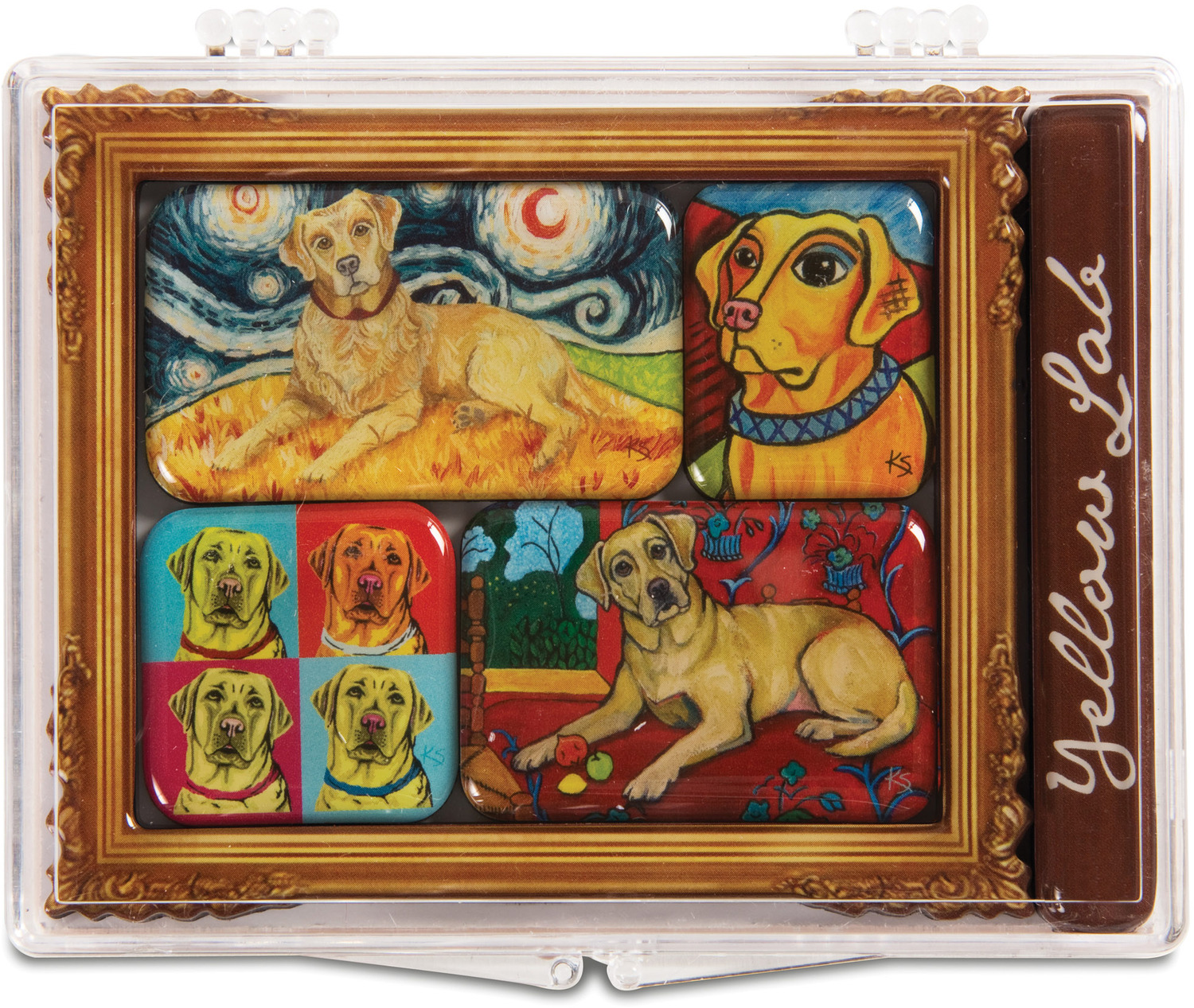 Yellow Lab by Paw Palettes - Yellow Lab - 3.125"x4.125" Magnet Set