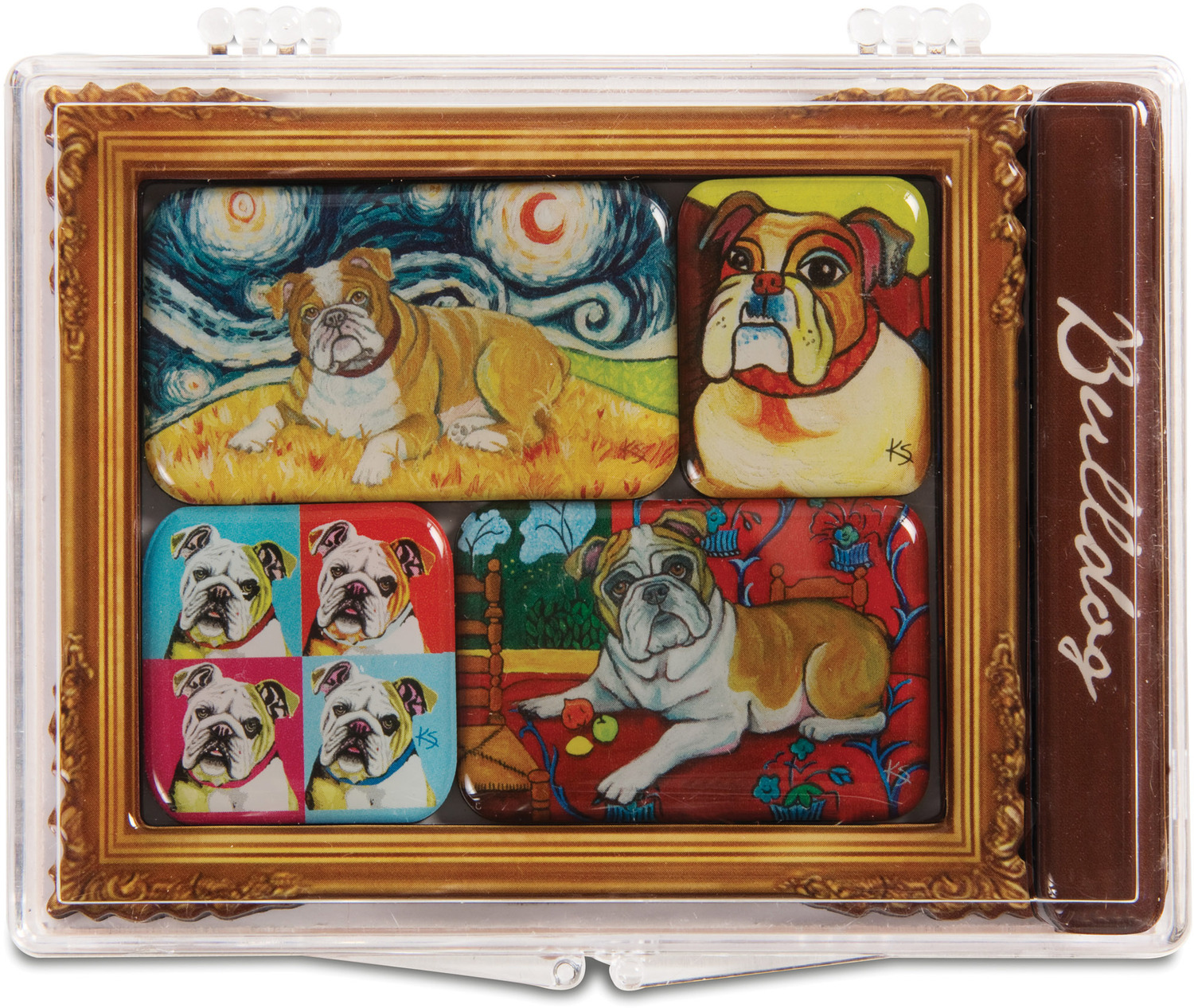 Bulldog by Paw Palettes - Bulldog - 3.125"x4.125" Magnet Set