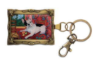 French Bulldog - Muttisse by Paw Palettes - 2"x 2.75" Key Chain