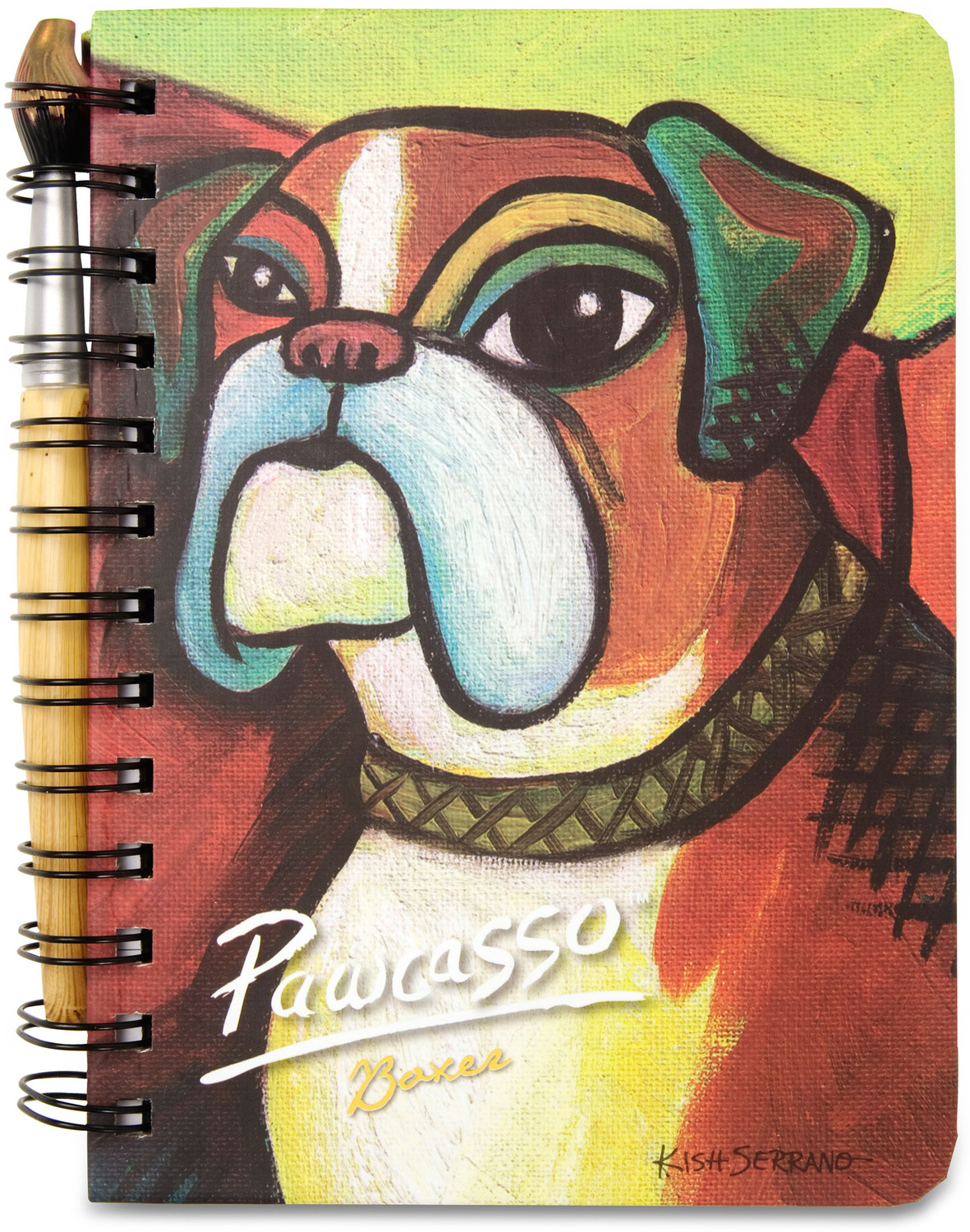 Boxer Pawcasso by Paw Palettes - Boxer Pawcasso - 5" x 7" Journal & Pen Set