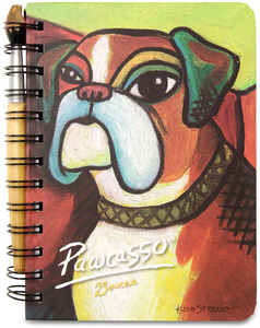 Boxer Pawcasso by Paw Palettes - 5" x 7" Journal & Pen Set