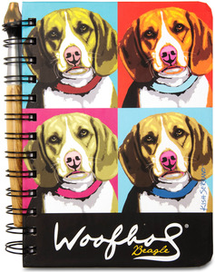 Beagle Woofhol by Paw Palettes - 5" x 7" Journal & Pen Set