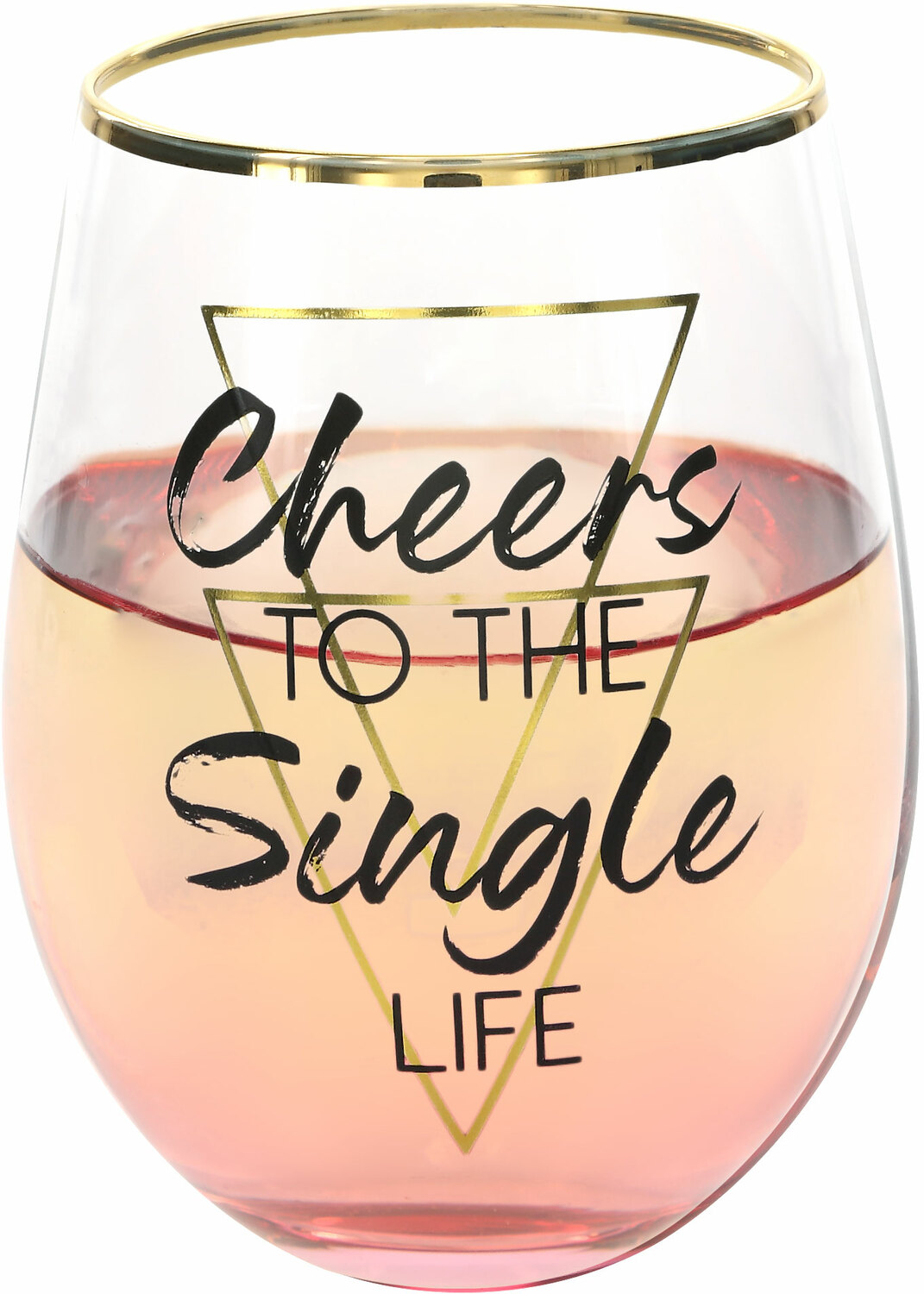 Single Life by Salty Celebration - Single Life - 18 oz Stemless Wine Glass