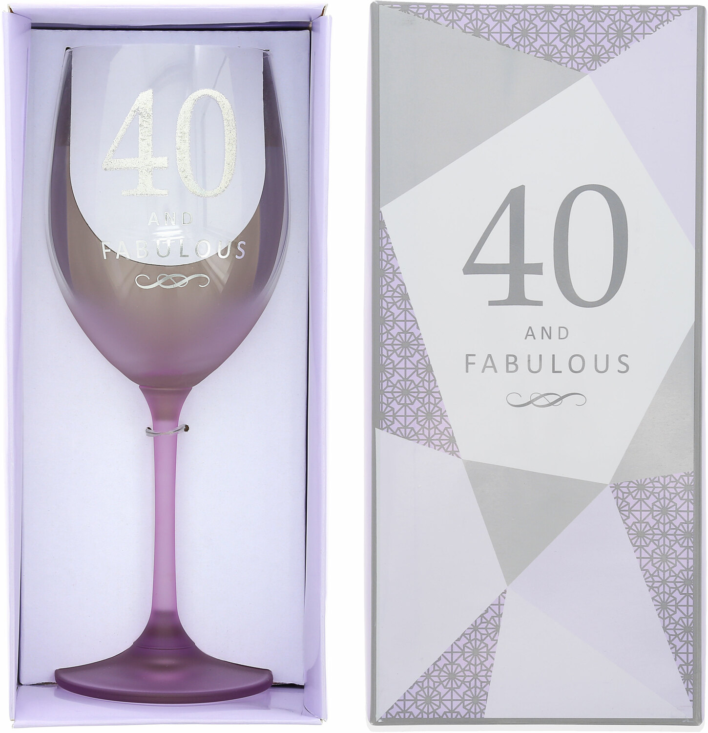40 by Outpouring of Love - 40 - Gift Boxed 19 oz Crystal Wine Glass