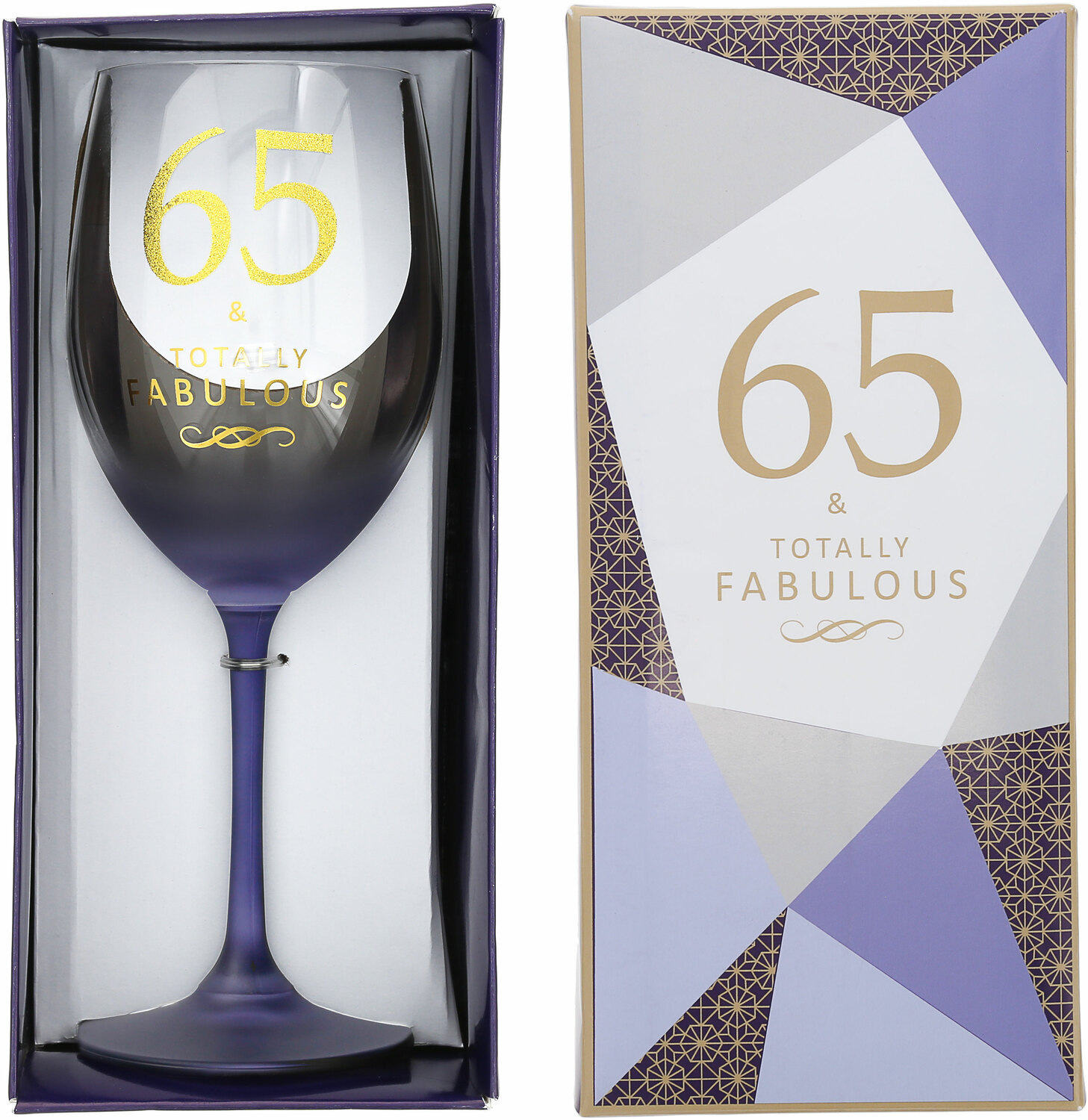 65 by Outpouring of Love - 65 - Gift Boxed 19 oz Crystal Wine Glass