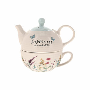 Happiness by Meadows of Joy - Tea for One
(14.5 oz Teapot & 10 oz Cup)