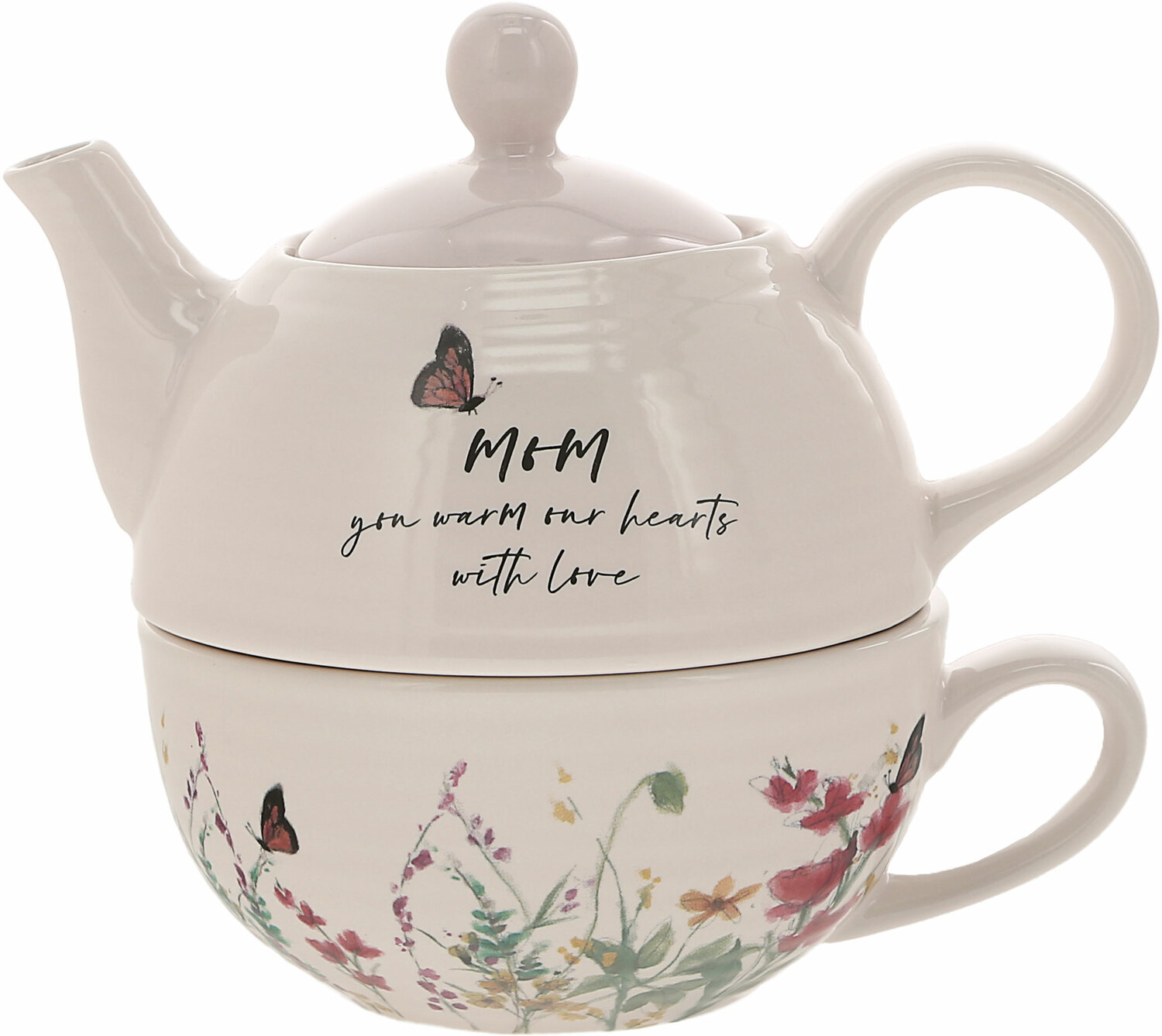 Mom by Meadows of Joy - Mom - Tea for One
(14.5 oz Teapot & 10 oz Cup)