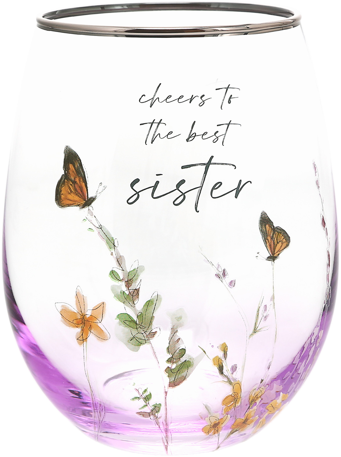 Sister by Meadows of Joy - Sister - 20 oz Stemless Wine Glass