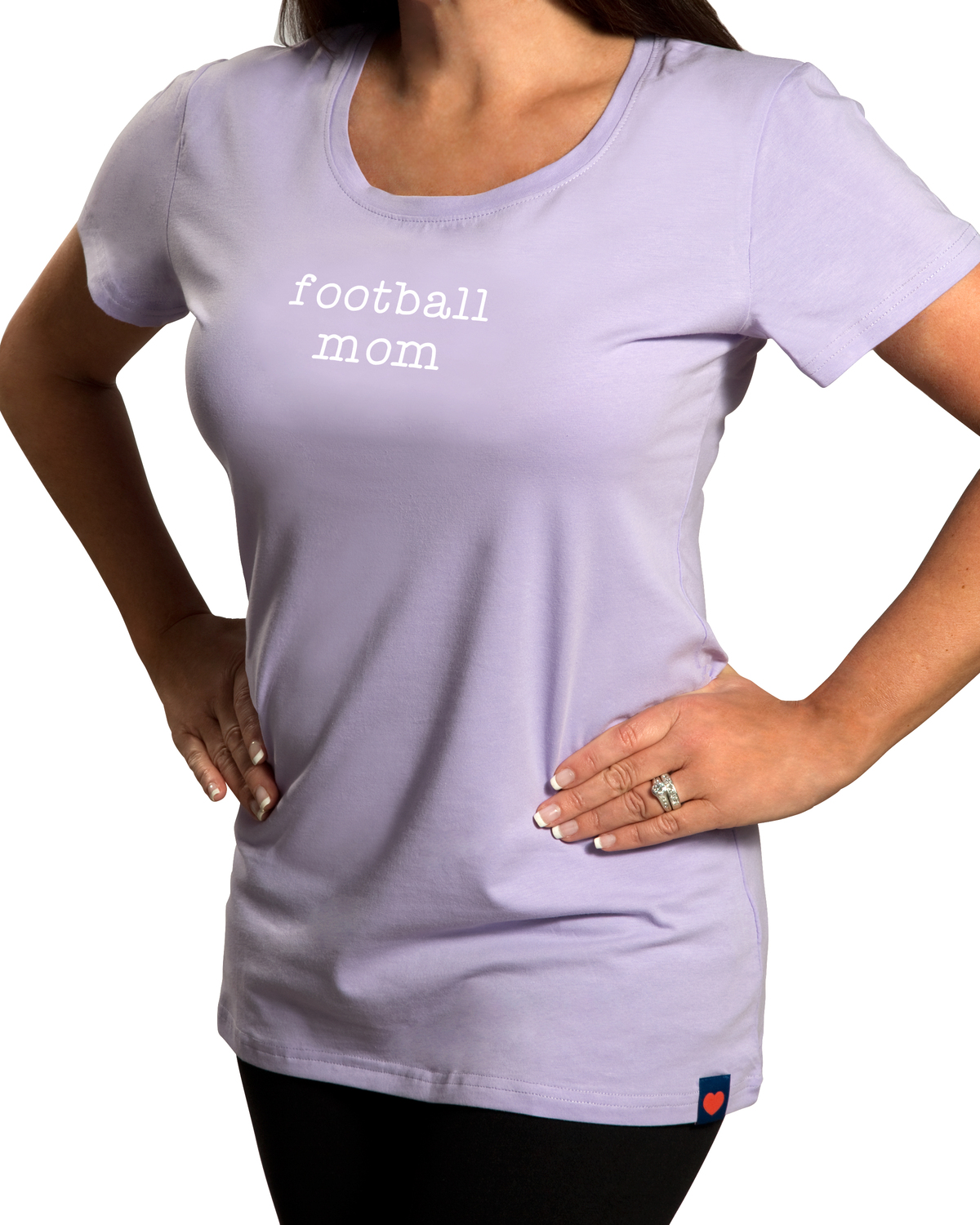 Football Mom by Mom Love - Football Mom - Small Purple T-Shirt
