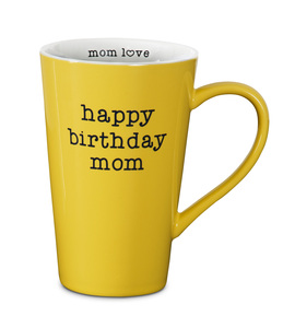 Birthday Mom by Mom Love - 5.5" -  18 oz Latte Mug
