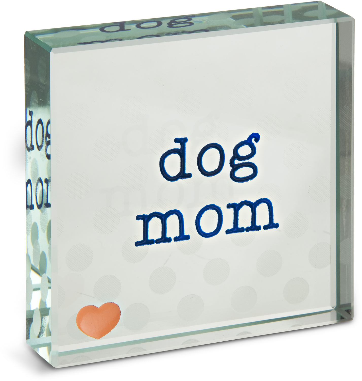 Dog Mom by Mom Love - Dog Mom - 3" x 3" Glass Plaque