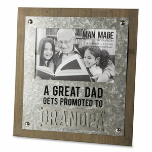 Grandpa by Man Made - 8.25" x 9" Frame
(Holds 4" x 6" Photo)