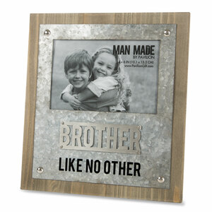 Brother by Man Made - 8.25" x 9" Frame
(Holds 4" x 6" Photo)