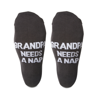 Grandpa Nap by Man Made - Mens Cotton Blend Sock