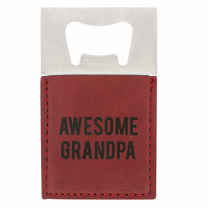 Awesome Grandpa by Man Made - 2" x 3.5" Bottle Opener Magnet