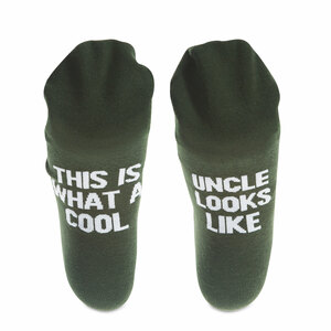 Cool Uncle by Man Made - Mens Cotton Blend Sock
