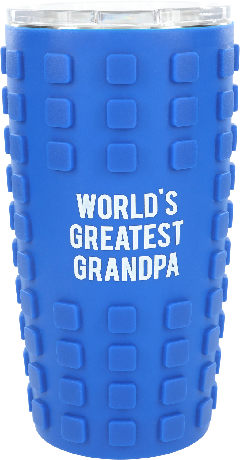 Grandpa by Man Made - Grandpa - 20 oz Travel Tumbler with 3D Silicone Wrap