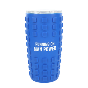 Man Power by Man Made - 20 oz Travel Tumbler with 3D Silicone Wrap