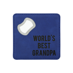 Grandpa by Man Made - 4" x 4" Bottle Opener Coaster