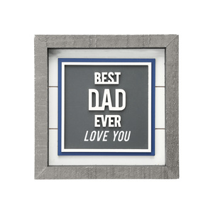 Best Dad by Man Made - 8" Plaque