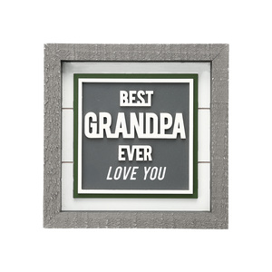 Best Grandpa by Man Made - 8" Plaque