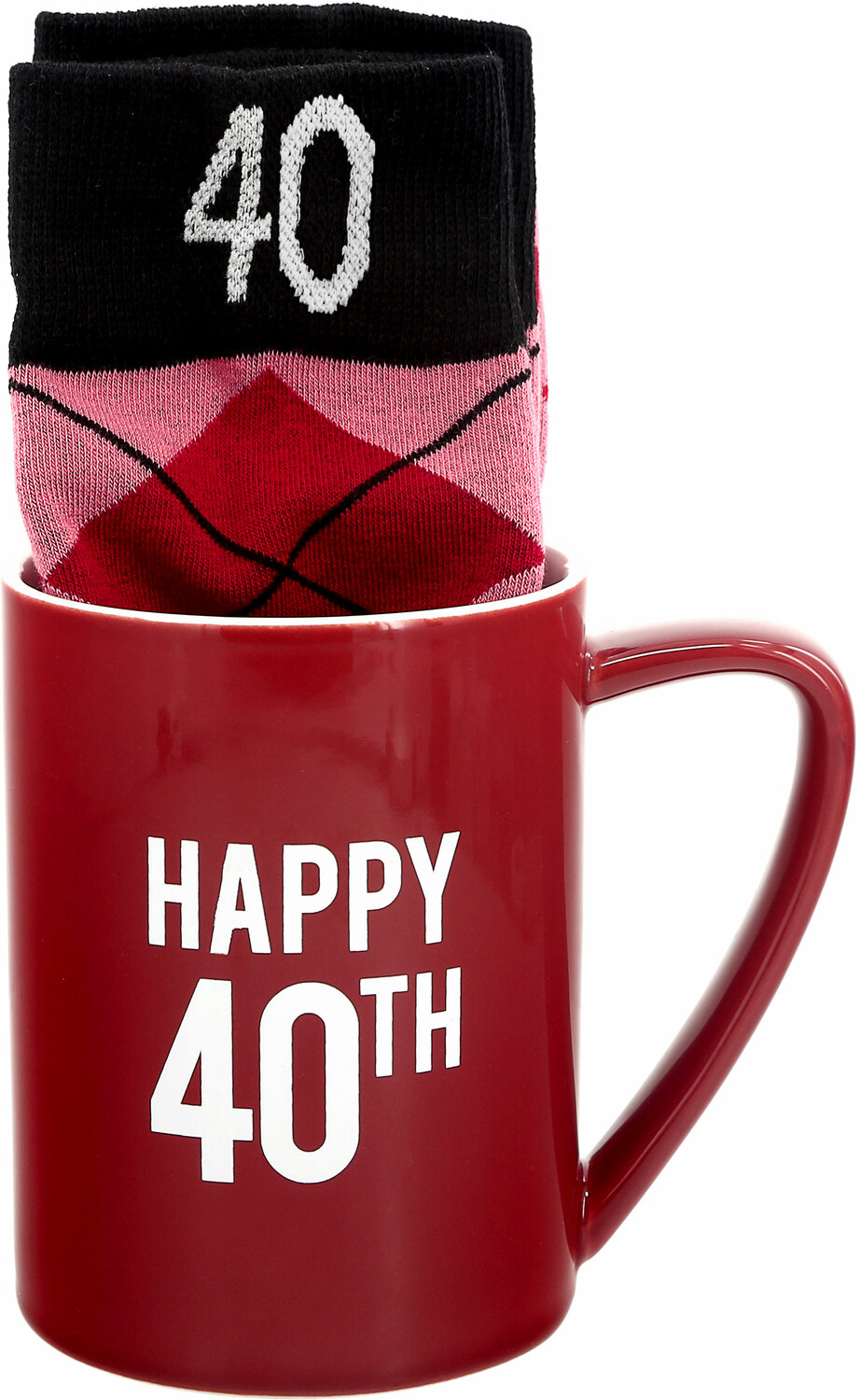 Happy 40th by Man Made - Happy 40th - 18 oz Mug and Sock Set