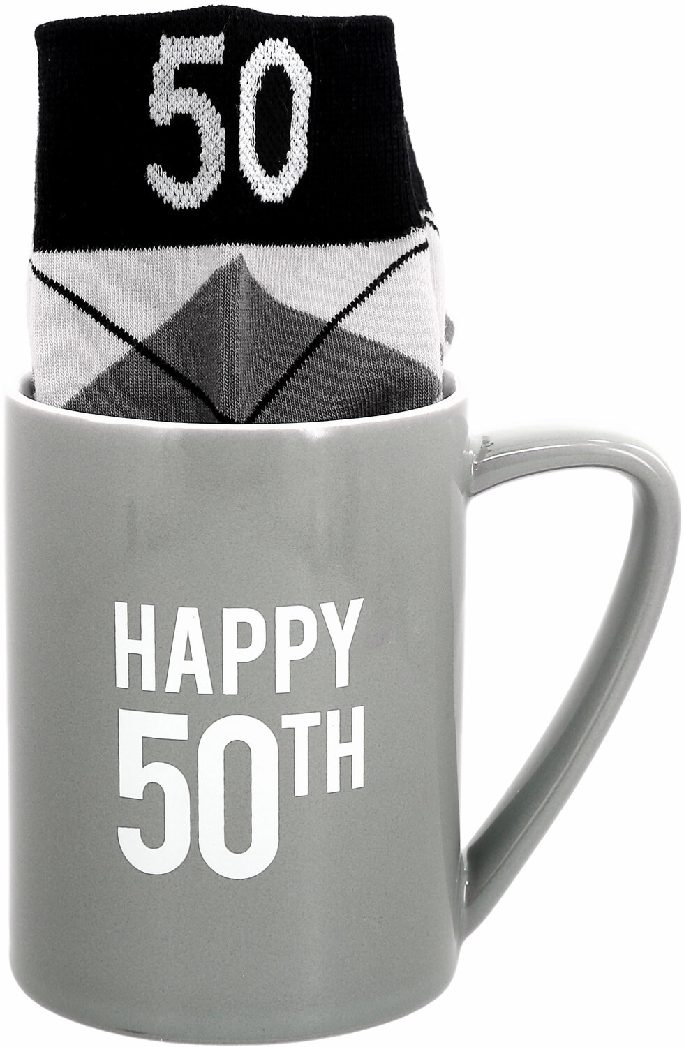 Happy 50th by Man Made - Happy 50th - 18 oz Mug and Sock Set