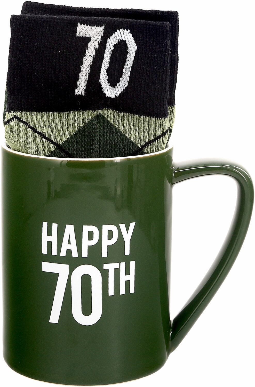 Happy 70th by Man Made - Happy 70th - 18 oz Mug and Sock Set