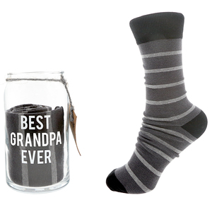 Best Grandpa by Man Made - 16 oz Beer Can Glass and Sock Set