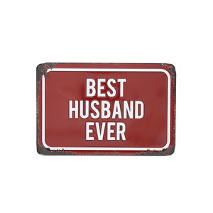 Best Husband by Man Made - 6" x 4" Tin Plaque