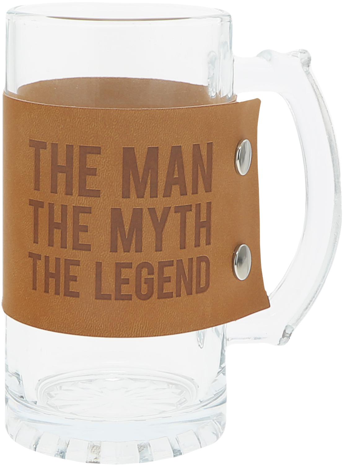 Legend by Man Made - Legend - 16 oz. Glass Stein with PU Leather Wrap
