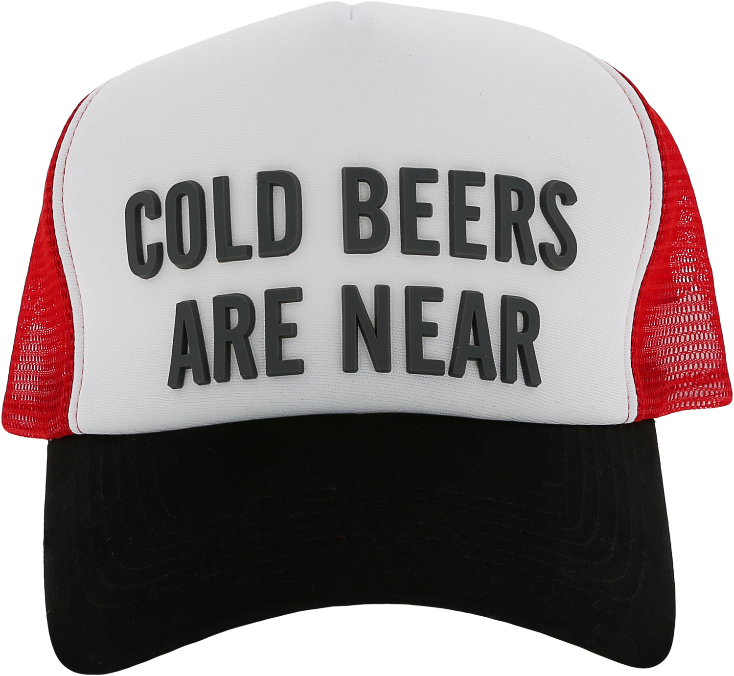 Cold Beers by Man Made - Cold Beers - Red Mesh Adjustable Trucker Hat
